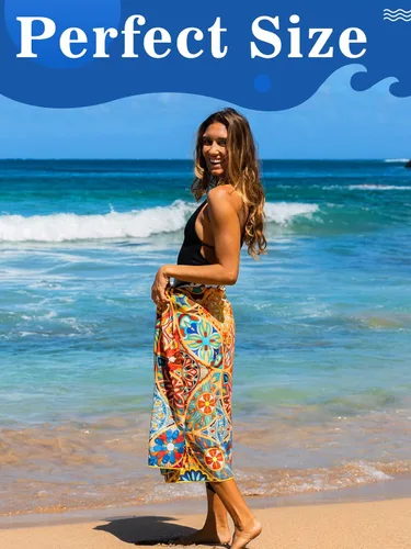 Vista 7 de OCOOPA - Toalla de playa de microfibra que no retiene arena, toalla de viaje de gran tamaño, accesorios de playa ligeros y compactos, toallas