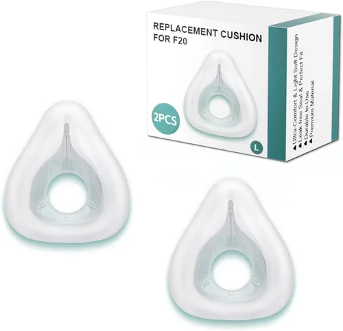 Vista 8 de Paquete de 2 cojines de repuesto para AirFit F20 mediano, cojín de máscara CPAP de cara completa para ResMed AirFit F20 (mediano)