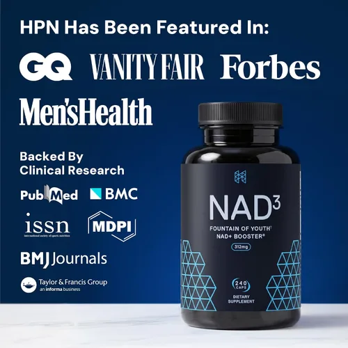 Vista 8 de Reparación metabólica de nicotinamida ribosida HPN, 180 cápsulas, tamaño económico, potenciador de NAD+ patentado con Niagen (Nr), el producto