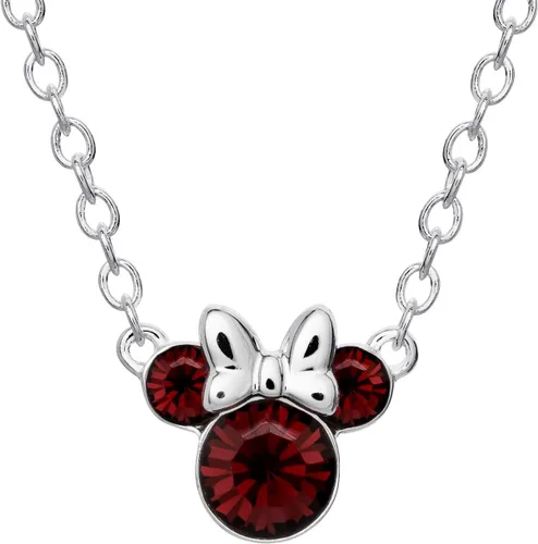 Vista 17 de Disney Minnie Mouse Birthstone Necklace for Women Official License Rosa de abril - Cristal transparente