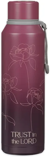 Vista 12 de Christian Art Gifts Botella de agua aislada de acero inoxidable de doble pared sellada al vacío para mujeres: Be Still & Know, Salmo 46:10
