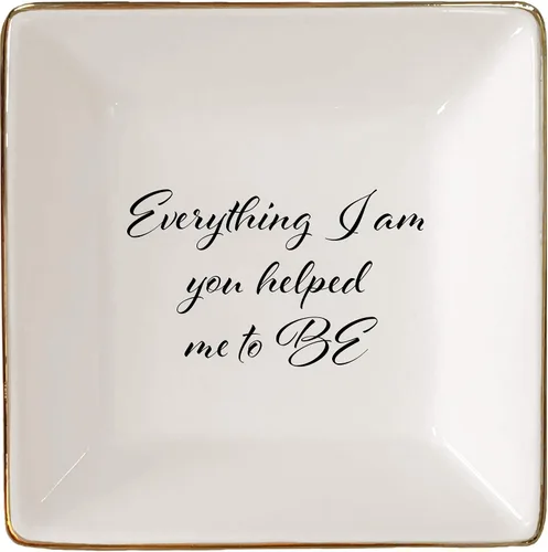 Vista 13 de Simply Charmed Amo Mi Abuela - Lindo regalo español para abuela - Soporte para platos o anillos de cerámica para joyas - Elegante bandeja