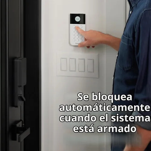 Vista 2 de SimpliSafe Smart Lock Series 2 (negro) para el sistema de seguridad del hogar Gen 3