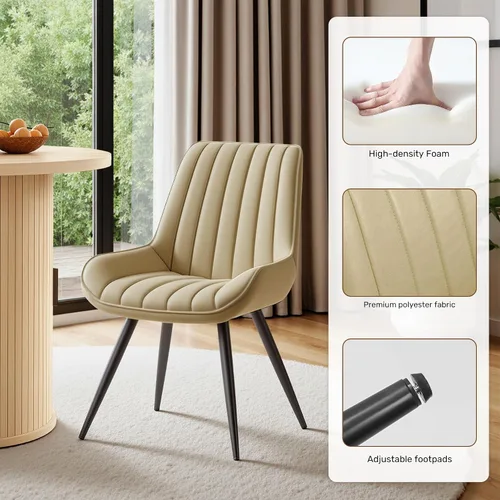 Vista 6 de Miereirl Moderno juego de comedor de 5 piezas para mesa redonda de madera de 4,31.5 pulgadas con estante de almacenamiento semiabierto y puerta