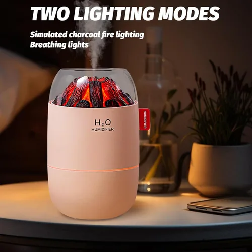 Vista 4 de Mini humidificador portátil para escritorio, dormitorio, planta de interior, 9.5 fl oz, humidificador para oficina o habitación pequeña, alimentado