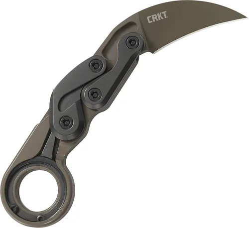 Vista 11 de CRKT Provoke - Cuchillo plegable con Kinematic: Morphing Karambit, hoja de borde liso D2, mango de aluminio, clip de bolsillo, 4040 Negro