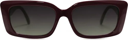 Vista 3 de SOJOS Gafas de sol rectangulares de moda para mujer, cara retro de los años 90, gafas de sol de suela gruesa marco angular SJ2238