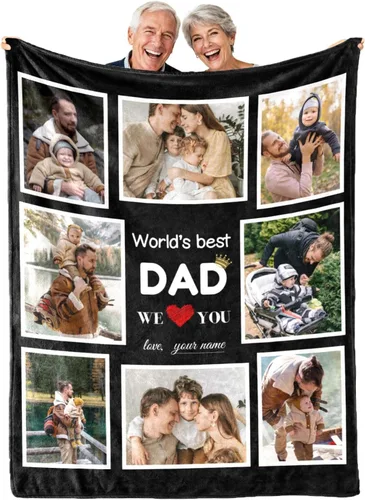 Vista 34 de Envía al Día Siguiente, Manta Personalizada con Texto en Imagen, Manta Personalizada de Collage de Fotos, Manta de Franela Personalizada, Regalos