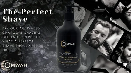 Vista 3 de OMWAH Gel de afeitar para hombre, carbón activado, 17.0 onzas líquidas (paquete de 3)