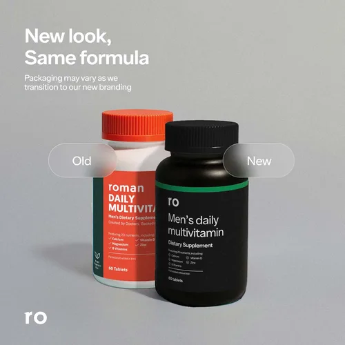 Vista 7 de Ro Daily Multivitamínico para hombres Apoya la actividad física, la salud del cerebro y el corazón y el sistema inmunológico con 23 nutrientes