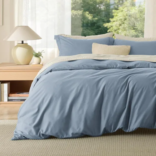 Vista 22 de Bedsure - Juego de funda de edredón tamaño individual/individual XL - Juego de ropa de cama suave de microfibra cepillada doble para niños