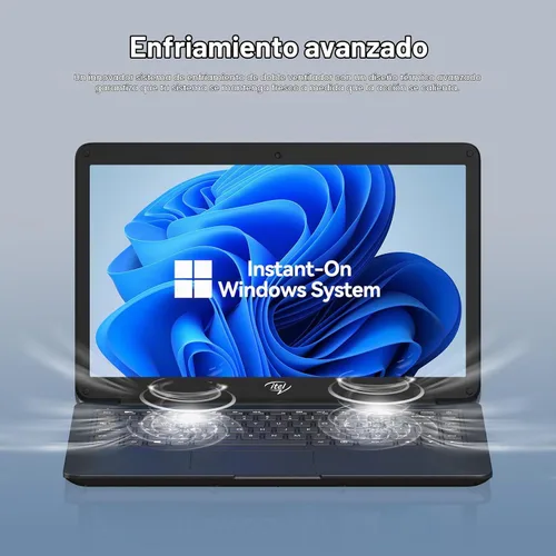 Vista 7 de Itel computadora portátil de 14 pulgadas - Celeron N4000 (Dual-Core), UHD Graphics 600, 4GB RAM 256GB SSD, pantalla HD de 14" Micro-Edge, ultra