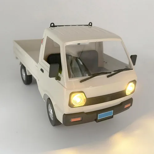 Vista 3 de WPL D12 RC Kei Truck 1/10 Escala RC Coche Control Remoto Drift Car