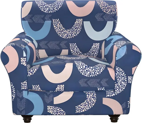 Vista 27 de Fundas elásticas para silla, fundas elásticas para sillón de 2 piezas, fundas de sofá lavables con diseño floral para sillón, protector de muebles