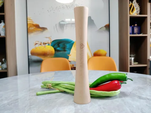 Vista 6 de Chucrut Pounder para tarros Mason Fermentación Vegetal Packer Kimchee Tamper, una pieza de madera de haya maciza (12 pulgadas)