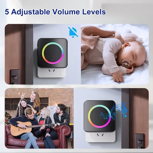 Vista 8 de Timbre de puerta inalámbrico - Compatible con Blink Video Doorbell y Blink Video Doorbell (2ª generación) (1 extensor de timbre de video 1 receptor)