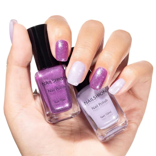 Vista 23 de Capa base y capa superior, esmalte de uñas regular transparente, rico en calcio VE secado rápido al aire fortalecimiento de uñas, sin gel, 2 piezas