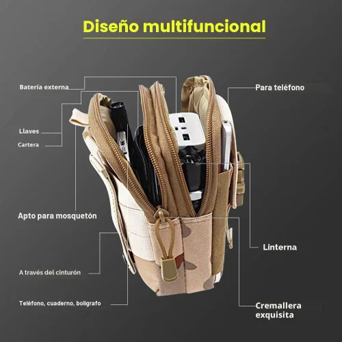 Vista 5 de Funda para teléfono celular de cintura, bolsa de cinturón, funda universal para teléfono al aire libre, estuche, bolsillo para gadgets para iPhone X