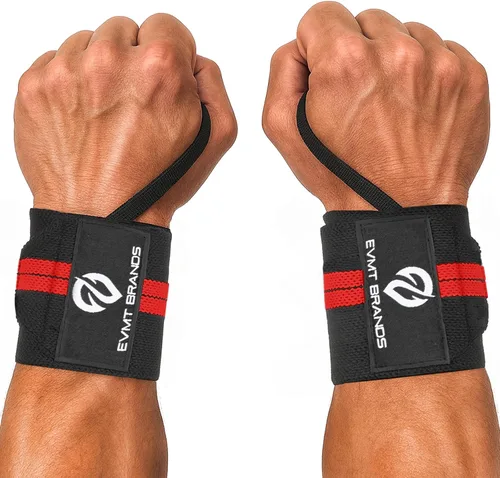 Vista 11 de EVMT Premium Wrist Wraps for Weightlifting Durable Lifting Straps for Enhanced Wrist Support Perfect for Strength Training, Gym Workouts &