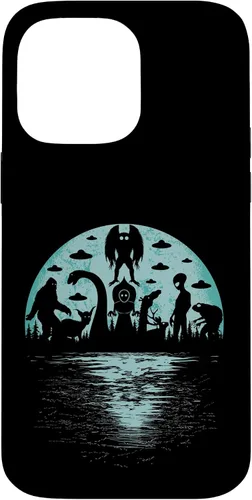 Vista 21 de Bigfoot Nessie Mothman and Aliens Cryptid Ovnis Cryptozoology - Carcasa para iPhone 17
