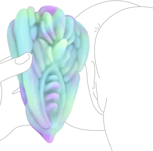 Vista 18 de Monster Dildo Grinder - Juguete sexual para mujeres, pequeño consolador de fantasía alienígena con almohadilla de fricción, estimulador