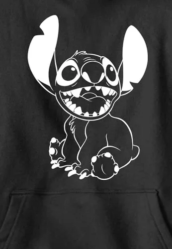 Vista 2 de Disney Sudadera con capucha para niños Lilo & Stitch con punto negativo