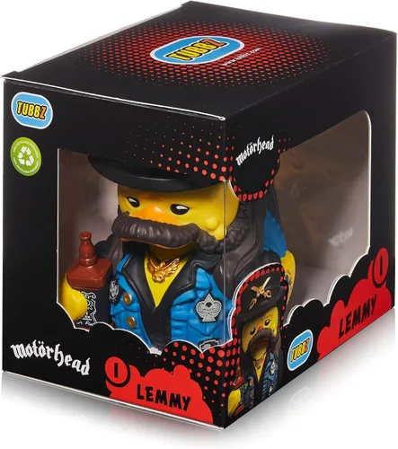 Vista 2 de TUBBZ Figura coleccionable de pato de goma de vinilo Lemmy de edición en caja - Productos oficiales de Motorhead - TV, películas y videojuegos