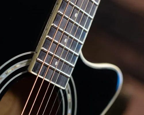 Vista 8 de Washburn EA10B-A Serie Festive Petite Jumbo Cutaway Guitarra Eléctrica Acústica