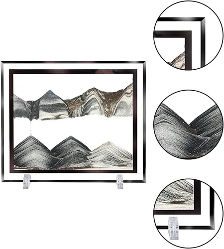 Vista 3 de Imagen de arte de arena en movimiento Mar Profundo Dinámico 8D Paisajes de arena Imágenes en movimiento Oficina Escritorio Arte Decoración Juguetes