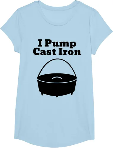 Vista 14 de I Pump - Camiseta de hierro fundido para cocinar al horno holandés
