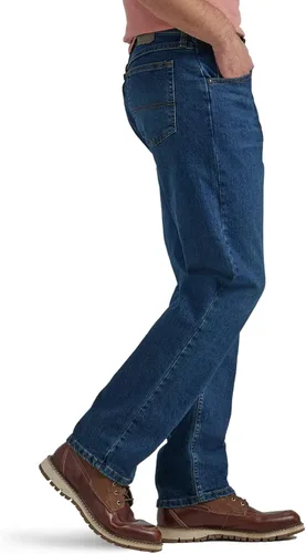 Vista 2 de Wrangler Authentics - Jeans clásicos de 5 bolsillos y corte relajado y flexible, para hombre
