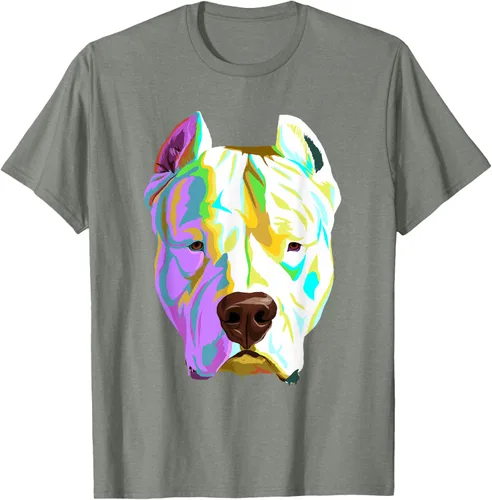 Vista 73 de Colorida camiseta Dogo Argentino, Negro, S