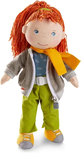 Vista 6 de HABA Muñeca Annelie suave de 12 pulgadas con pelo rubio, cara bordada Annelie/Cabello rubio