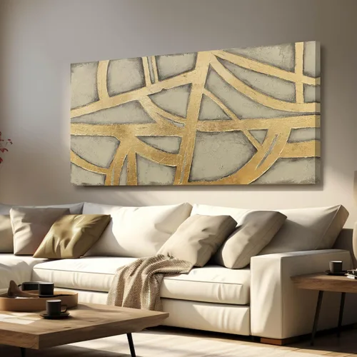 Vista 15 de Arte de pared geométrico de mediados de siglo, decoración moderna en blanco y negro, cuadros para paredes, lienzo fotográfico para sala de estar