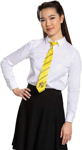 Vista 4 de Harry Potter - Accesorio para disfraz de corbata, calidad de película, con temática de Hogwarts House para adultos