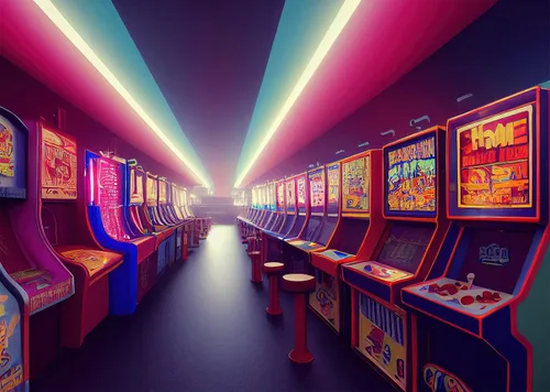Vista 2 de BELECO Telón de fondo de tela para sala de juegos de 5 x 3 pies para fotografía, telón de fondo de juegos retro para decoración de fiestas, consola