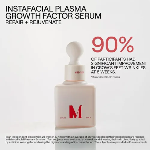 Vista 4 de Dr. Diamond's Metacine InstaFacial Plasma Bioactive Growth Factor Serum Fórmula bioidéntica inspirada en PRP con ácido hialurónico y péptidos