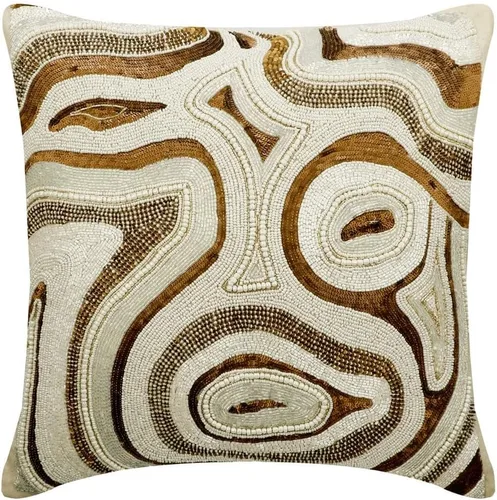 Vista 20 de The HomeCentric Funda de almohada color crema para sofá, funda de almohada moderna de 12 x 12 pulgadas, funda de almohada cuadrada de satén, funda