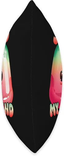 Vista 2 de Kawaii Jello Collection! Jello My Friend - Almohada (16 x 16 pulgadas), multicolor