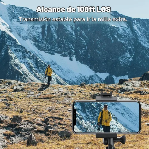 Vista 6 de RIBIU Micrófono de solapa inalámbrico para iPhone/Android, mini micrófono con cancelación de ruido, duración de la batería de 16 horas, micrófono