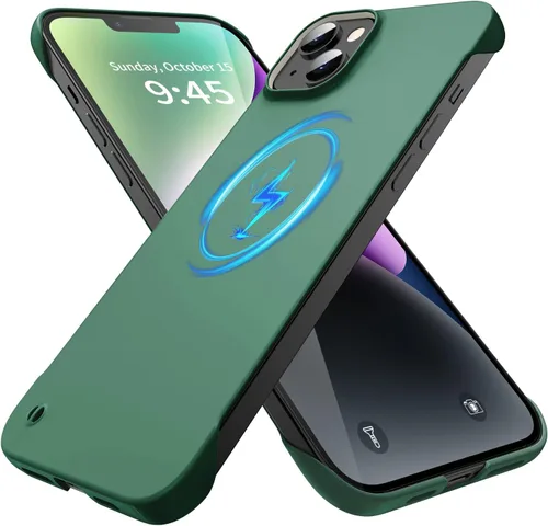 Vista 17 de GRECAZO Funda magnética delgada para iPhone 13 Pro Max funda de teléfono de 6.7 pulgadas (2021), ultrafina, ligera, duradera, sin marco, mate