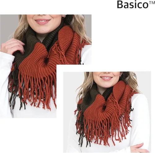 Vista 4 de Bufandas infinitas para mujer, modernas, suaves y de invierno