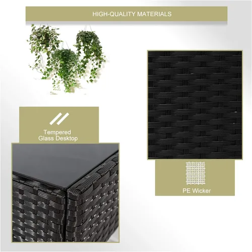 Vista 6 de Muebles de patio al aire libre, taburetes giratorios de 360 grados, sillas de bar, tela de malla de textileno, taburetes altos de bistró, muebles