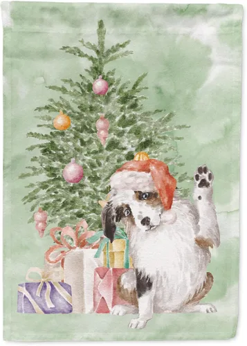 Vista 57 de Caroline's Treasures CK8213GF Bulldog Inglés #2 Regalos de Navidad y árbol de jardín Bandera de buzón Bandera decorativa para patio exterior, patio
