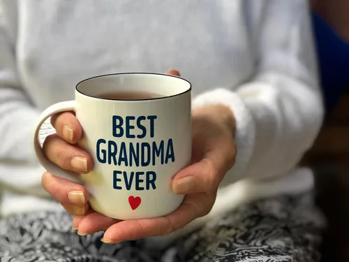 Vista 7 de Triple Gifffted Tazas de Café para los Mejores Abuelos del Mundo para Abuela y Abuelo, Ideas de Regalos de Nietos, Nietos, Anuncio de Nuevos