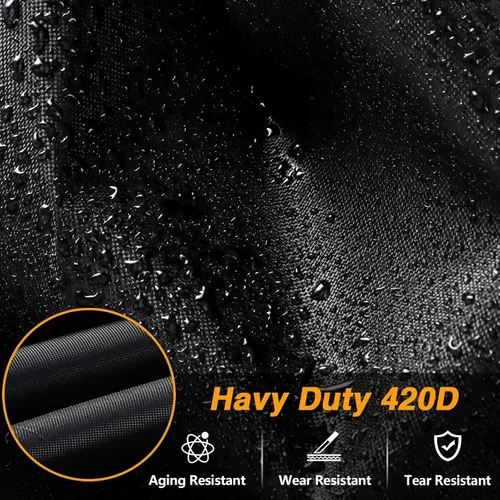 Vista 4 de EVRBUL Cubierta UTV de 126 pulgadas de largo x 69 pulgadas de ancho x 68 pulgadas de alto, impermeable, resistente, 420D, para exteriores