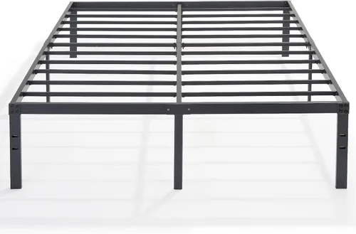 Vista 12 de VECELO - Marco de cama de plataforma de metal de 14 pulgadas, láminas de acero resistentes/Base de colchón de fácil montaje/No necesita somier