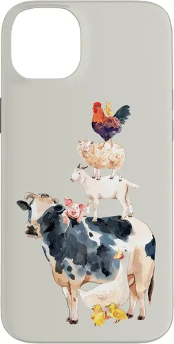 Vista 15 de Cute Animals Cow Chicken Pig Farmer Animal Lover Case for iPhone 17