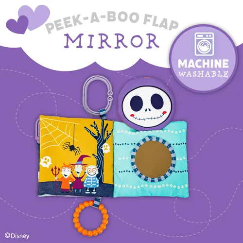 Vista 5 de Kids Preferred Disney Pesadilla antes de Navidad Mi primer susto Jack Skellington Libro blando para bebés con páginas crujientes para dentición