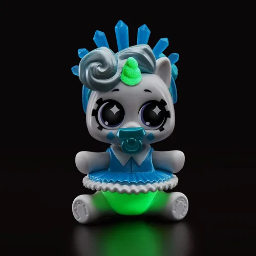 Vista 5 de 5 Surprise Unicorn Squad Series 6 - Escuadrón resplandor de unicornio recién nacido (paquete de 2) por ZURU, juguetes coleccionables misteriosos